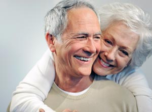 smiling senior couple