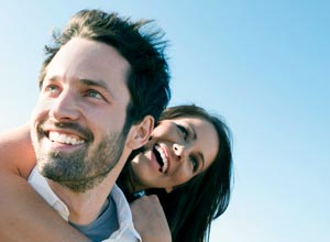 smiling couple